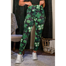 Load image into Gallery viewer, Ready to Ship | St Patricks Day SHAMROCK Leggings
