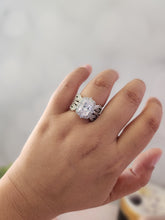 Load image into Gallery viewer, Janessa 2PC Sterling Silver Ring Set
