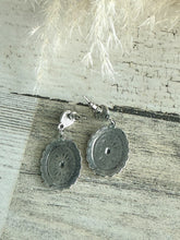 Load image into Gallery viewer, Western Concho Turquoise Dangle Earrings
