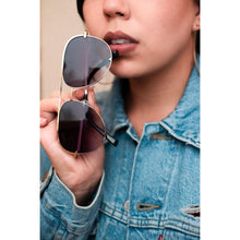Load image into Gallery viewer, Ready to Ship  | The Alex Gold/Gray- High Quality Unisex Aviator Sunglasses
