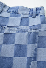 Load image into Gallery viewer, Checkered  Wide Leg Jeans
