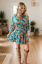 Load image into Gallery viewer, Emerald Floral Dress
