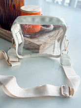 Load image into Gallery viewer, Chelsey Clear Stadium Bag "Cream"
