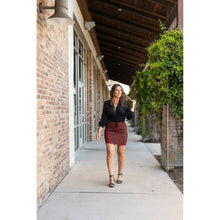Load image into Gallery viewer, PreOrder | The Helena – Red Plaid Jogger Skirt ❤️🖤
