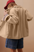 Load image into Gallery viewer, Plaid Lined Collar Trench
