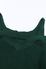 Load image into Gallery viewer, White Dew Shoulder Knitted Sweater
