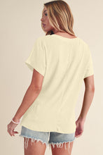 Load image into Gallery viewer, Crinkled V Neck Tee
