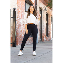 Load image into Gallery viewer, Buttery soft black leggings for women with high waistband
