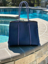 Load image into Gallery viewer, Ready to Ship | The Nikki Navy Neoprene Tote
