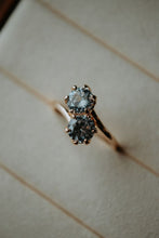 Load image into Gallery viewer, Milla Two-Stone Rose Gold Ring
