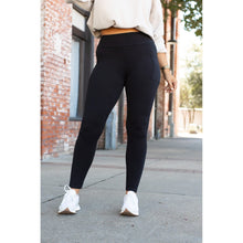 Load image into Gallery viewer, PreOrder  | BLACK FULL-LENGTH Leggings with POCKET - Luxe Leggings by Julia Rose® R3
