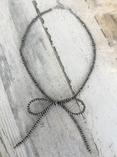 Load image into Gallery viewer, Western Navajo Pearl Inspired Bow Necklace 18"
