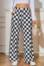 Load image into Gallery viewer, Checkered High Waist Wide Leg Pants
