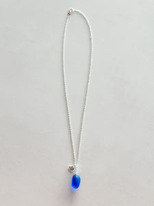 "Shelly Seaglass" Royal Silver Necklace