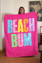 Load image into Gallery viewer, Ready to Ship | Beach Bum Blanket - Hot Pink
