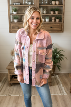Load image into Gallery viewer, Aztec Sherpa Jacket
