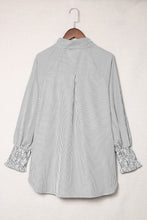 Load image into Gallery viewer, Black Striped Casual Blouse
