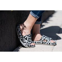 Load image into Gallery viewer, PreOrder | Gray Leopard Insanely Comfy -Beach or Casual Slides
