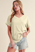 Load image into Gallery viewer, Crinkled V Neck Tee
