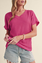 Load image into Gallery viewer, Crinkled V Neck Tee
