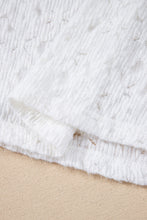 Load image into Gallery viewer, Floral White Lace See Through Long Sleeve Top
