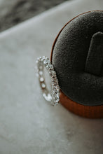 Load image into Gallery viewer, Lydia Round Cut Sterling Silver Infinity Ring Band
