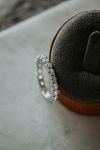 Lydia Round Cut Sterling Silver Infinity Ring Band