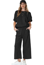 Load image into Gallery viewer, Textured Tee + Pants Set

