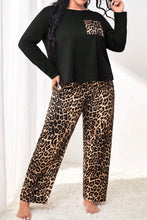 Load image into Gallery viewer, Leopard Plus Size Pajama Set
