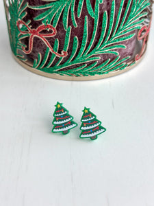 "Christmas Tree Green" Studs