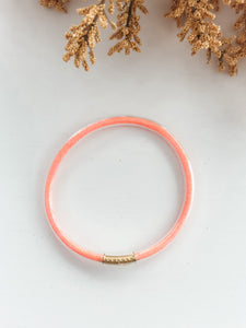Gili Jelly "Light Orange" Glitter Bracelet