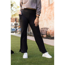 Load image into Gallery viewer, Ready to Ship | The Madison - Straight Leg Black Leggings with Pockets
