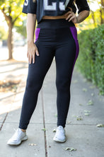 Load image into Gallery viewer, PreOrder | The Presley - Purple Panel Full Length Leggings ROUND 2

