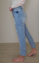 Load image into Gallery viewer, Delilah High Waist Frayed Hem Destructed Slim Jeans
