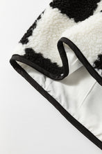 Load image into Gallery viewer, Black Checkered Sherpa Vest
