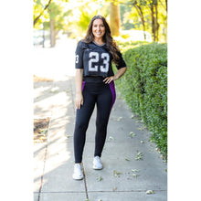 Load image into Gallery viewer, Ready to Ship | The Presley - Purple Panel Full Length Leggings
