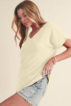 Load image into Gallery viewer, Crinkled V Neck Tee
