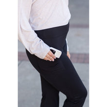 Load image into Gallery viewer, Ready to Ship | The Vanessa - 30” - Black Bootcut Leggings R2
