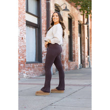 Load image into Gallery viewer, PreOrder  | The Brandy - Brown Flare Leggings WITH POCKETS
