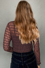 Load image into Gallery viewer, Sheer Mesh Long Sleeve Top
