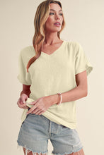 Load image into Gallery viewer, Crinkled V Neck Tee
