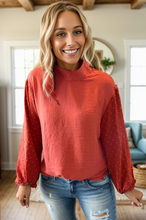 Load image into Gallery viewer, Swiss Dot Balloon Sleeve Blouse
