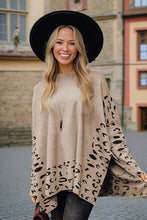 Load image into Gallery viewer, Leopard High Neck Oversized Sweater
