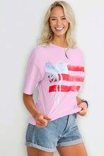 Load image into Gallery viewer, Light Pink Flag Graphic Tee
