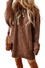 Load image into Gallery viewer, Cable Knit Sweater Dresses
