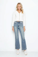 Load image into Gallery viewer, Plus Size Tummy Control  Embroidered Bootcut Jeans
