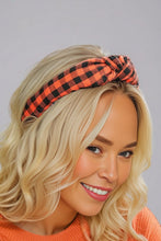 Load image into Gallery viewer, Plaid Print Knotted Headband
