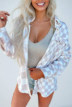 Load image into Gallery viewer, Khaki white checkered shirt designed from luxuriously soft material.

