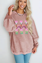 Load image into Gallery viewer, Bring the bling and stay warm all Christmas season with this pink sequined sweatshirt.
