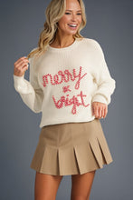 Load image into Gallery viewer, Merry &amp; Bright Christmas Sweater
